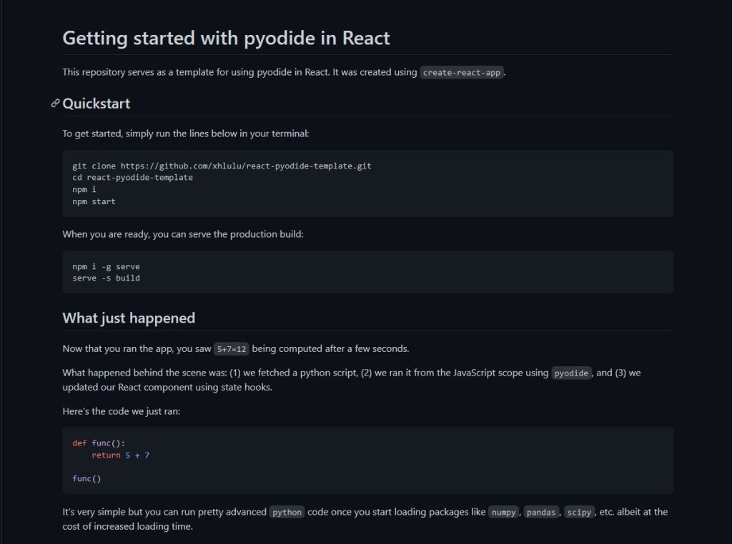 How do I get started with Pyodide